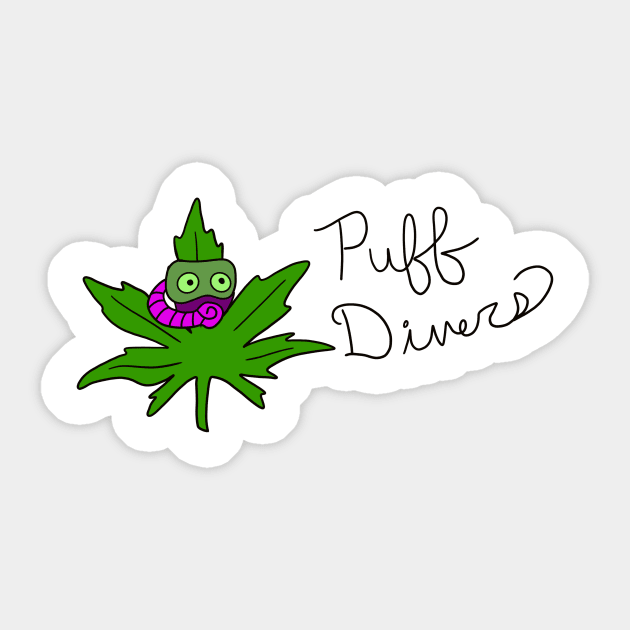 Puff Divers Sticker by Tallmike